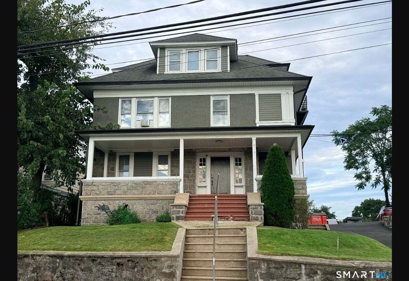 Front exterior of 213 Ely Avenue in Norwalk, Connecticut